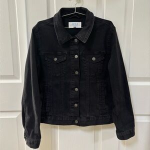 Black denim jacket